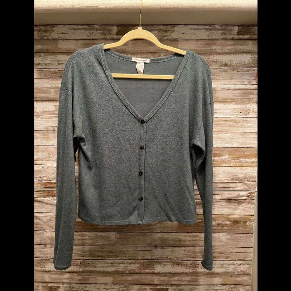 Olive Green Womens Dress Shirt